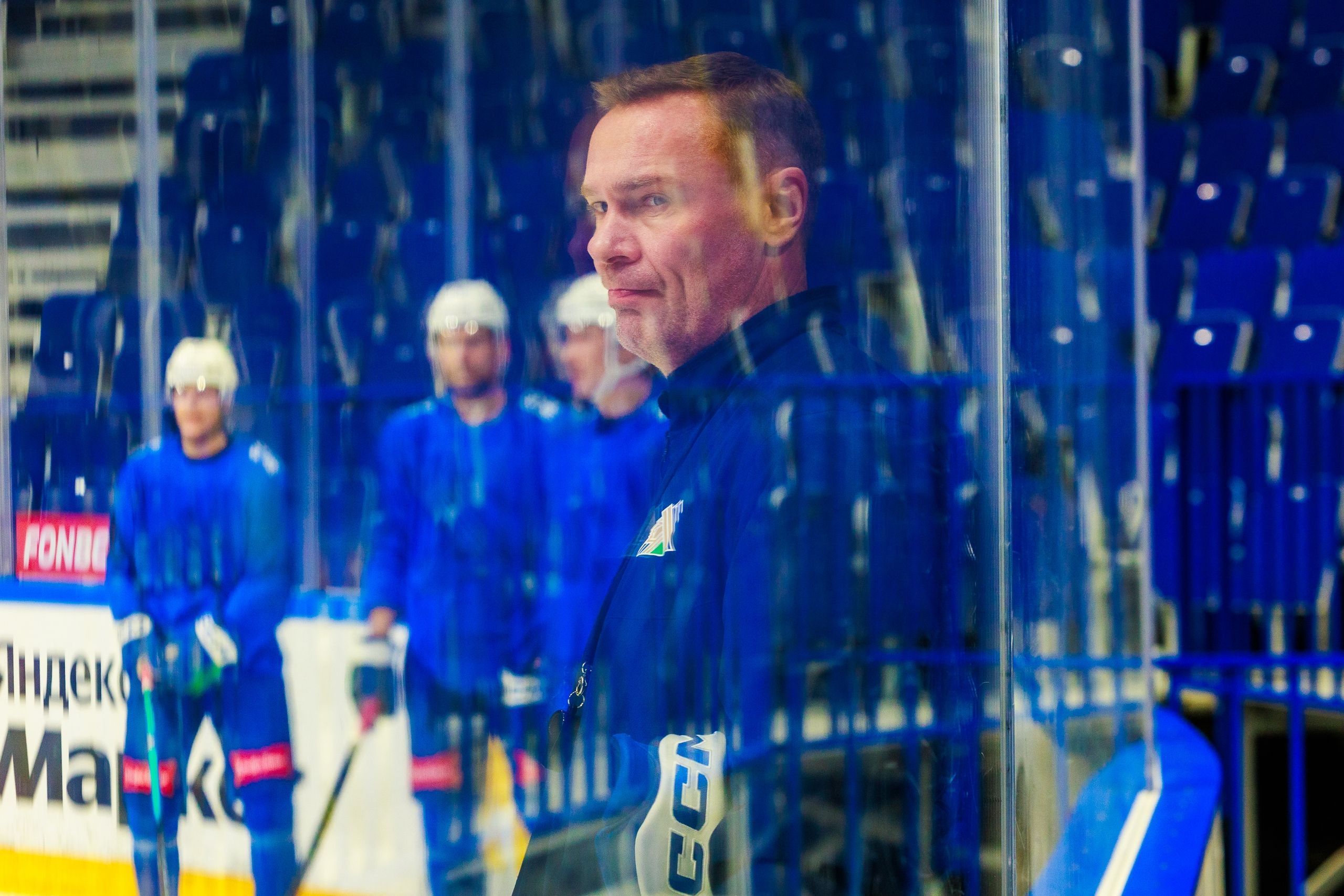 Открытая тренировка «Салавата Юлаева» для СМИ перед стартом второго раунда плей-офф Кубка Гагарина