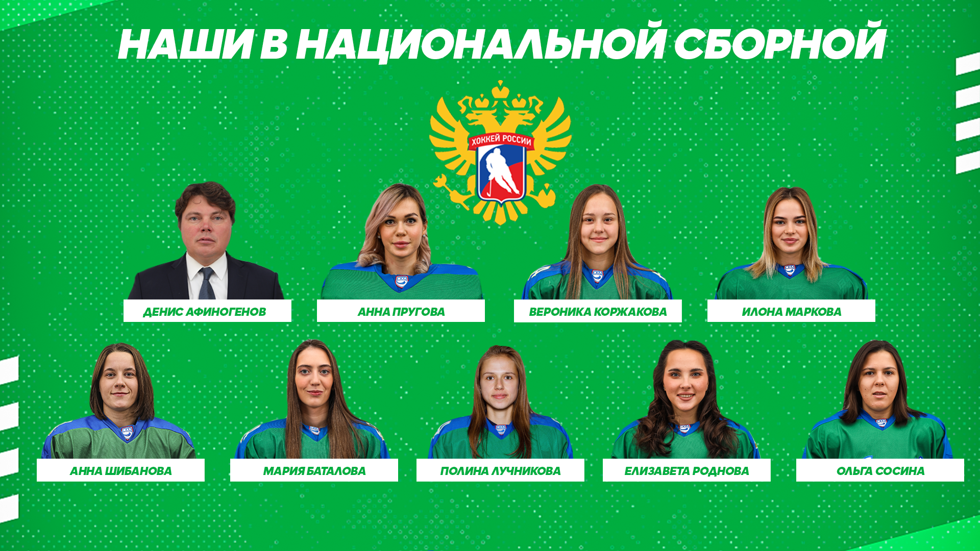 Восемь хоккеисток «Агидели» в расширенном списке женской сборной России на чемпионат мира 