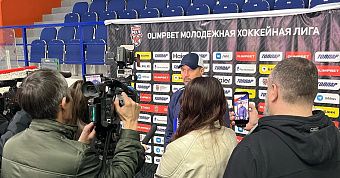 Открытая тренировка «Толпара» для СМИ перед плей-офф МХЛ Открытая тренировка «Толпара» для СМИ перед плей-офф МХЛ