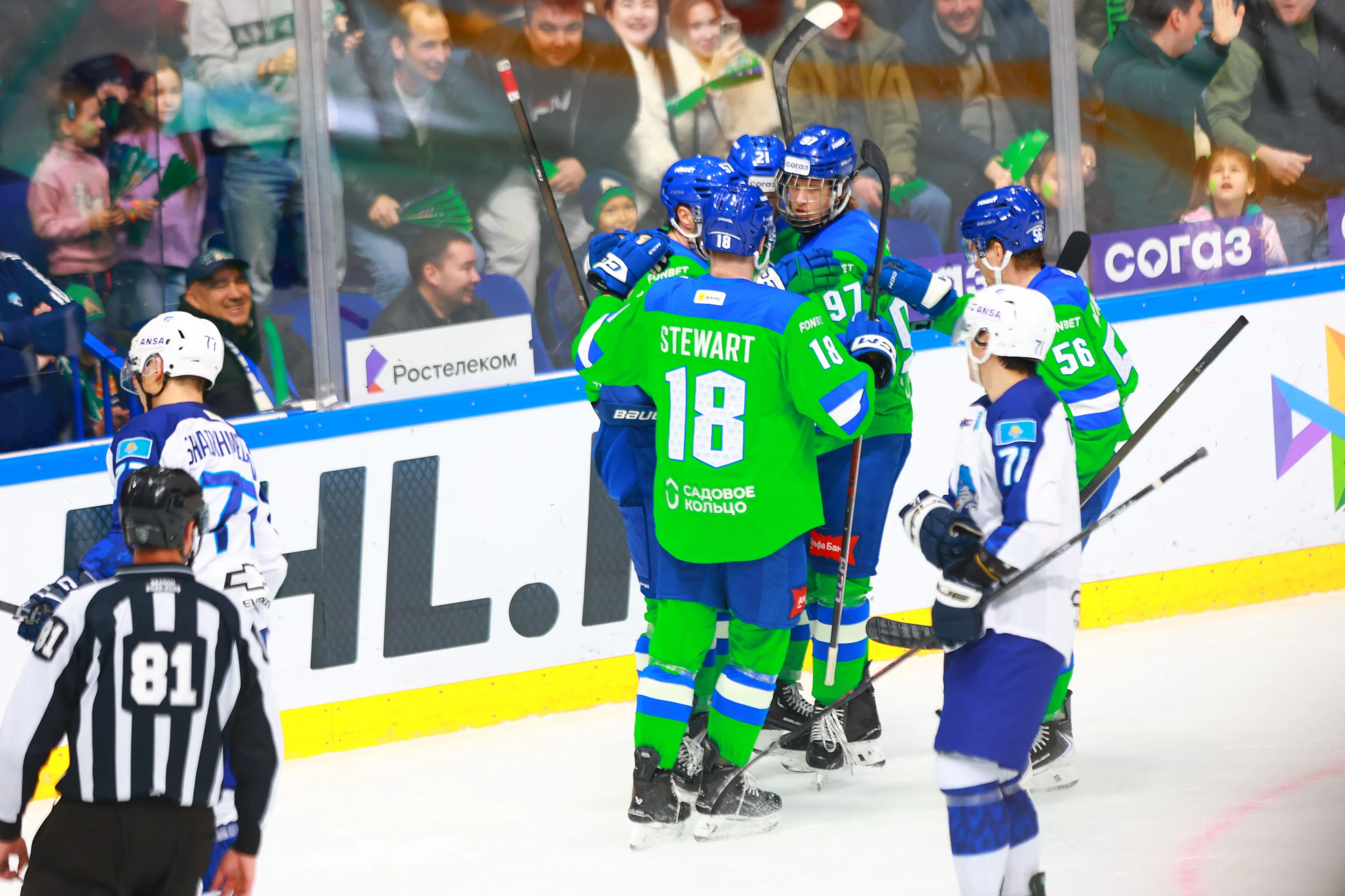 «Салават Юлаев» одержал волевую победу над «Барысом»